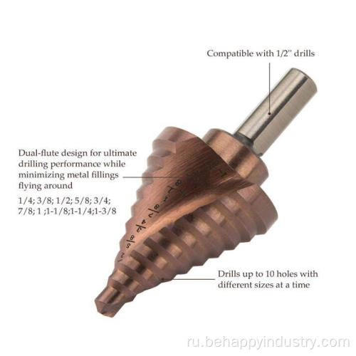 Step Drill Bit для Stanelss Steel